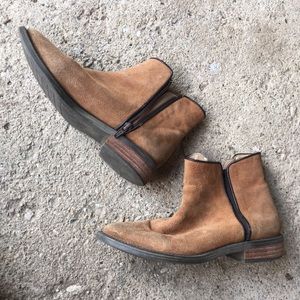 ZARA suede chelsea boots